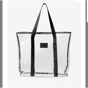 Victorias secret VS pink clear pvc logo tote bag/weekender shopper
